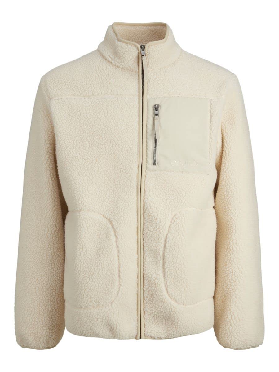 JACK & JONES Herren Jorpark Teddy Jacket Sn Jacke, Oatmeal