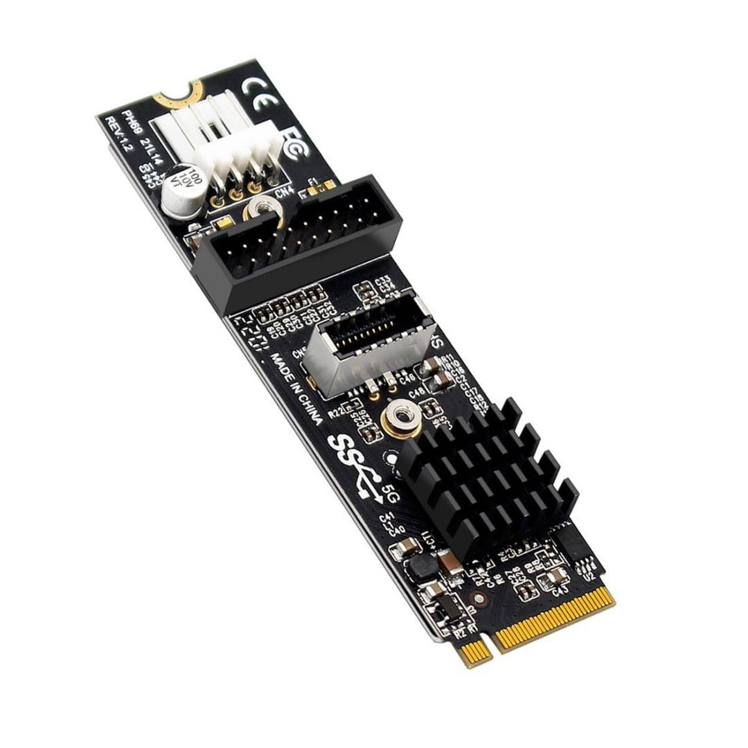 ChenYang CY NVME NGFF M-Key Express-Karte auf Type-E USB 3.1-Frontplatte und USB 3.0 20Pin Sockel VL