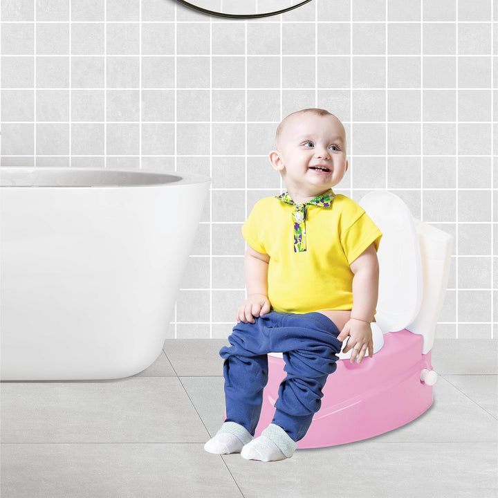 Lemodo, Kindertöpfchen mit Musik, Kindertoilette ab 18 Monaten, herausnehmbarer Einsatz, Deckel, Toi