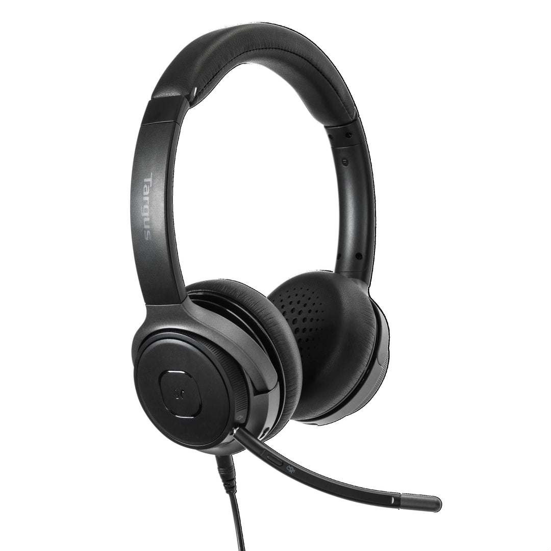Targus Wireless Stereo Headset, mit direktionaler Geräuschunterdrückung, Bluetooth 5.0 und 3,5-mm-AU