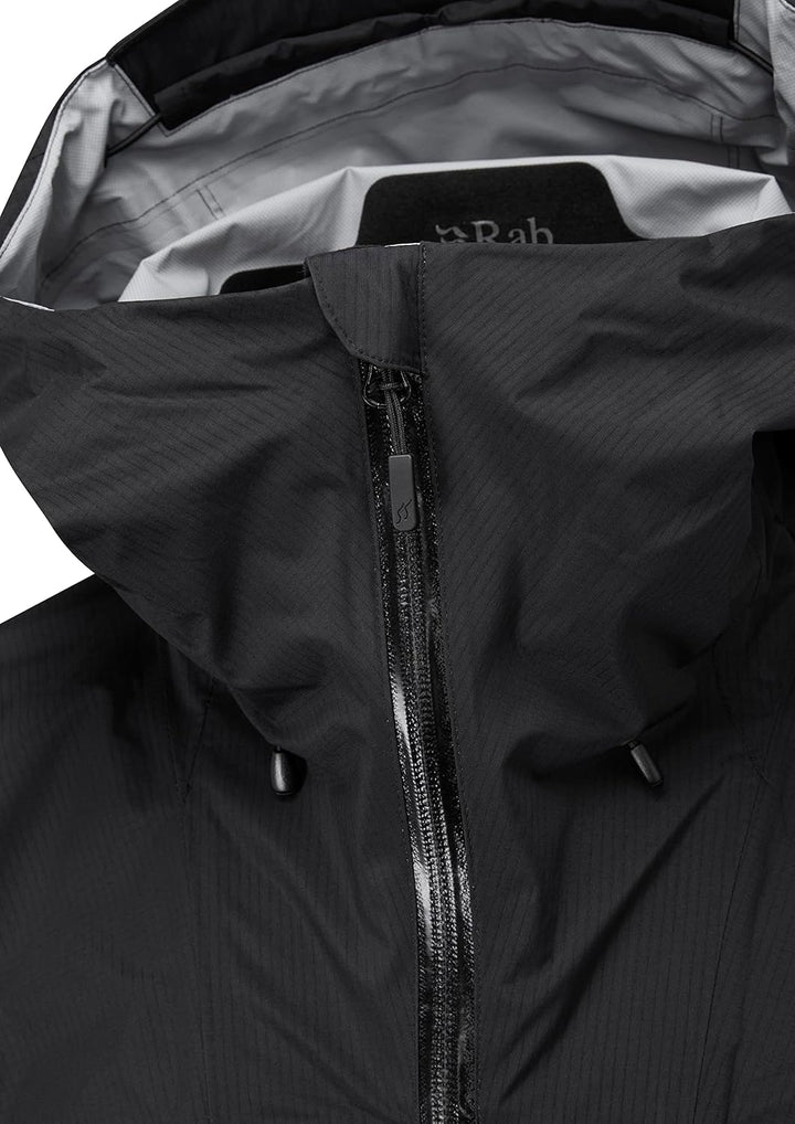 Rab Herren Downpour Plus 2.0 Jacke Regenjacke Hardshelljacke Schwarz S, Schwarz S