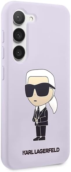 KARL LAGERFELD Hülle KLHCS23MSNIKBCU Samsung S23+ S916 violett silikon Ikonik
