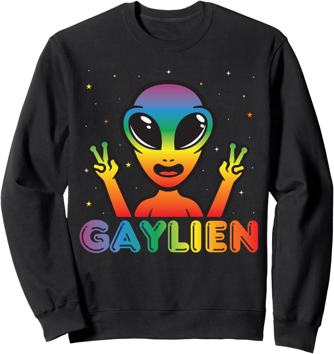 Gender Lesben, Schwule, Trans, Queer Outfit Regenbogen Sweatshirt