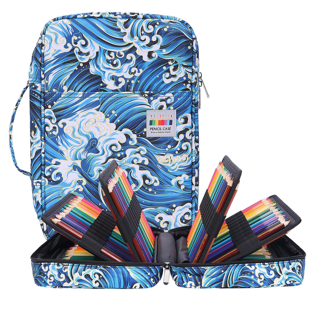BOMKEE Federmäppchen Grosse, 304 Schlitze Etui Stifte Schule Federmappe Federtasche Maeppchen Mäppch