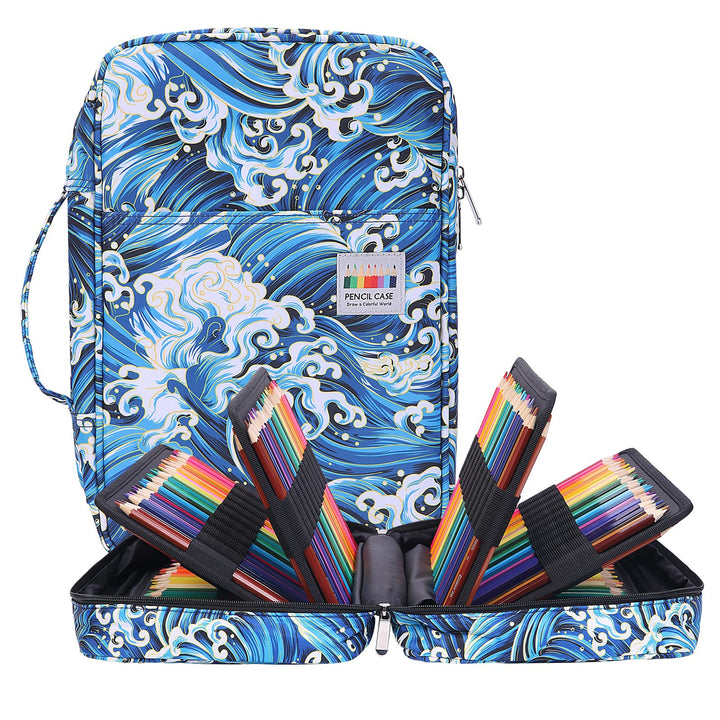 BOMKEE Federmäppchen Grosse, 304 Schlitze Etui Stifte Schule Federmappe Federtasche Maeppchen Mäppch