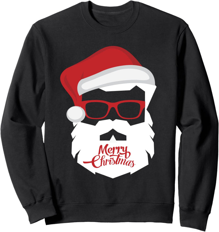 Hipster Santa Claus - Merry Christmas Sweatshirt
