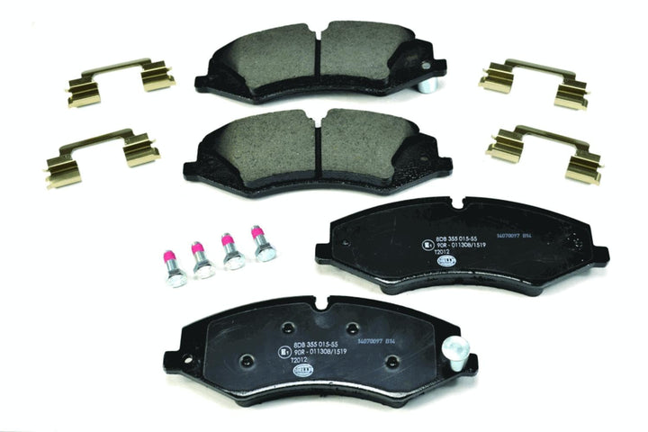HELLA PAGID 8DB 355 015-551 Bremsbelagsatz - T2012 - Dicke/Stärke: 18.6mm - Bremssystem: TRW - für V