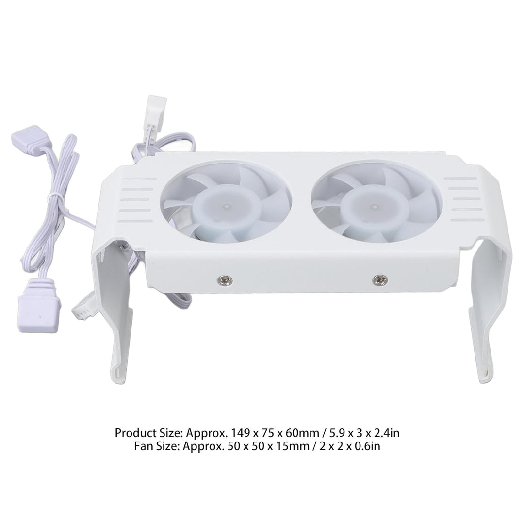 ARGB DDR-Speicher-RAM-Kühler, Computerspeicher-RAM-Kühler, PWM-Temperaturregelung, Doppellüfter für