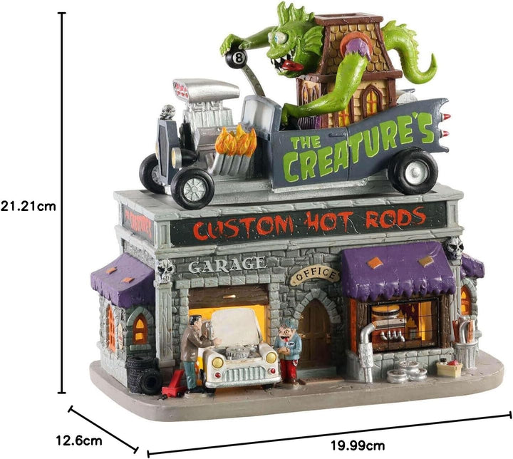 Lemax - The Creature`s Custom Hot Rod Shop 05611 Werkstatt Halloween Spookytown