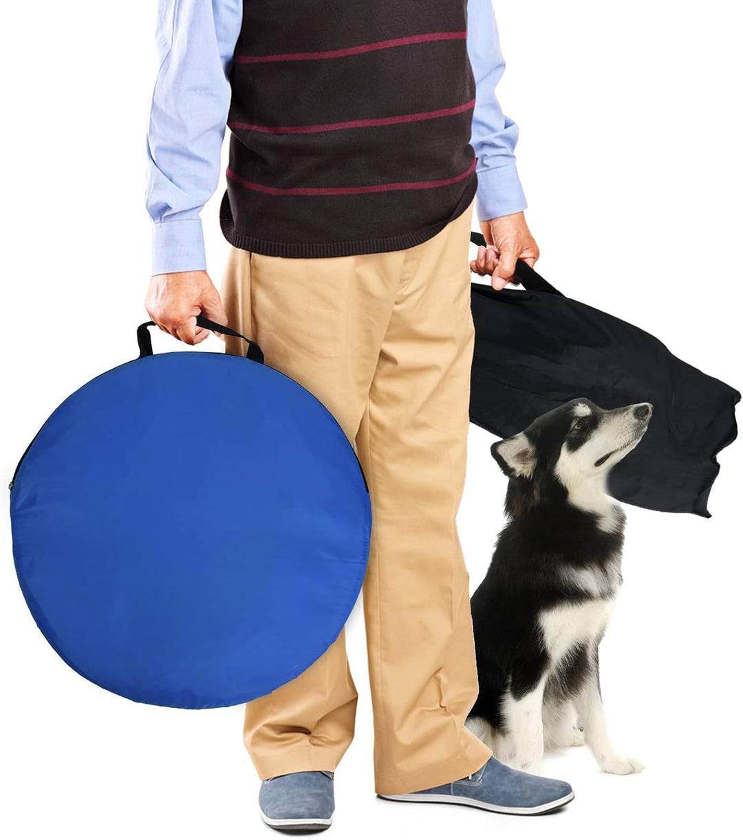 NAIZY Agility Set Hunde Gross Klein Beweglichkeit Trainings Set mit Hundetunnel & Slalomstangen & Ei