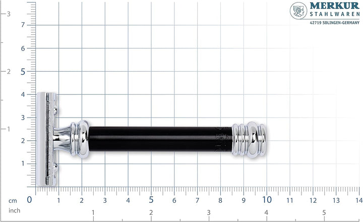 Merkur – 38.011 – Rasierer verstellbar – Griff schwarz chrom