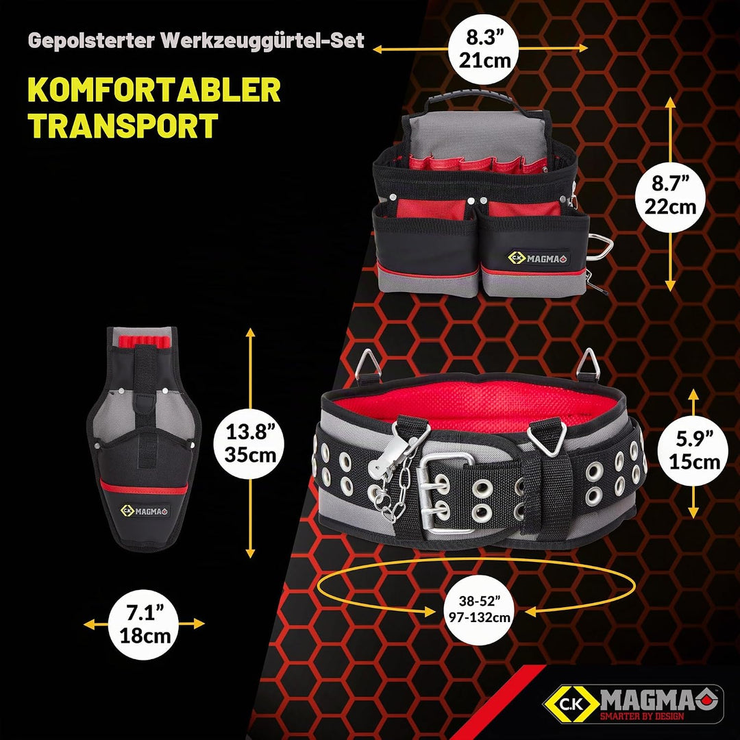 C.K Magma MAGMA MA2738 Hochwertiger Werkzeuggürtelsatz