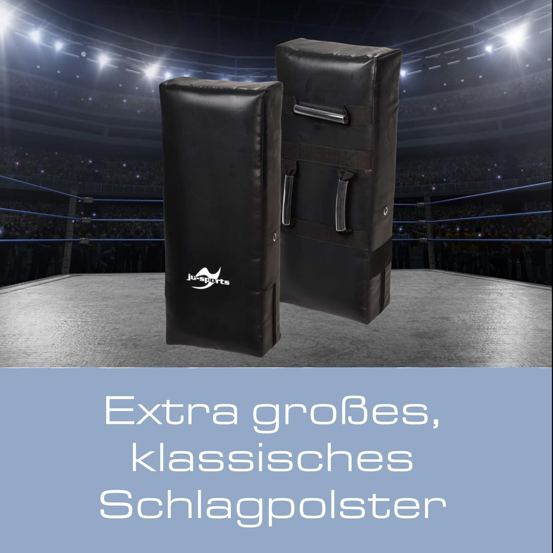 Ju-Sports Schlagpolster Kampfsport Punch gross 75 x 30 x 15cm - Gerade Pratzen Kickboxen & Taekwondo