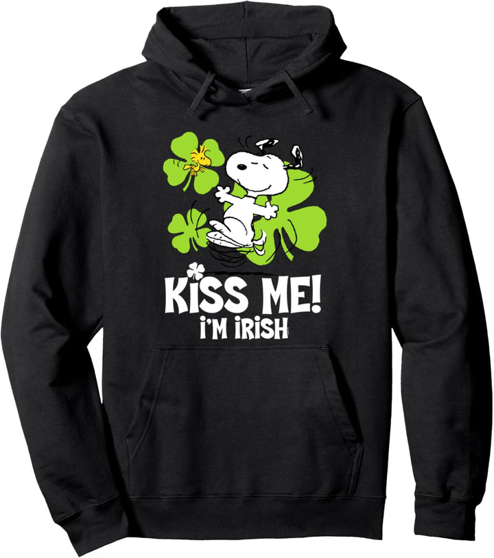 Peanuts St Patrick's Day Küss mich, Ich bin irisch Pullover Hoodie