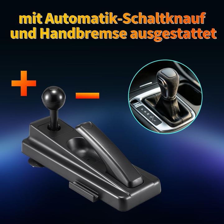 DOYO Rennrad mit 270/400°/900° Drehung, PC-Lenkrad mit Pedalen, Dual-Motor Vibration & Getriebeschal