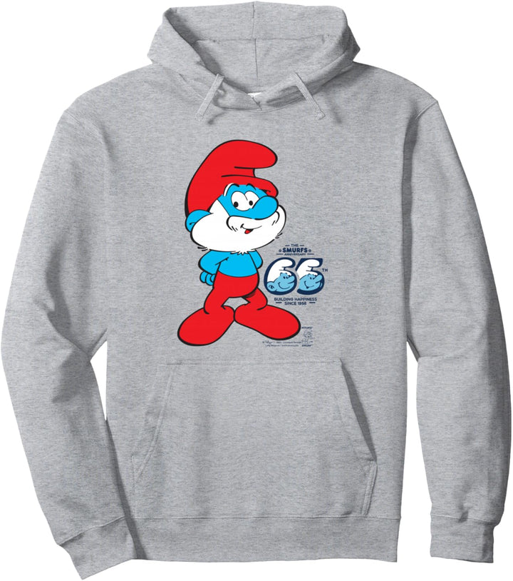 The Smurfs Schlumpfe 65th Anniversary Papa Smurf Pullover Hoodie