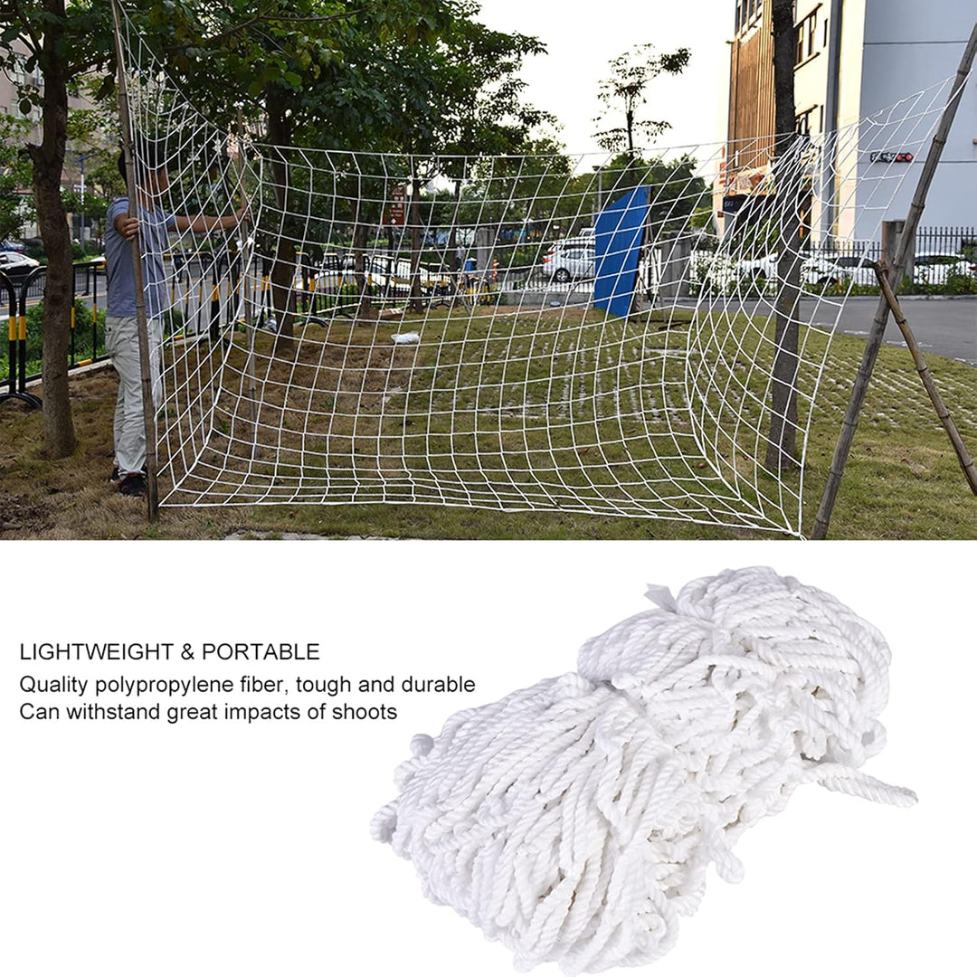 Fussballtornetze, 20,3 x 1,2 m Fussballnetz aus Polypropylenfaser, Kleiner strapazierfähiger Ersatz
