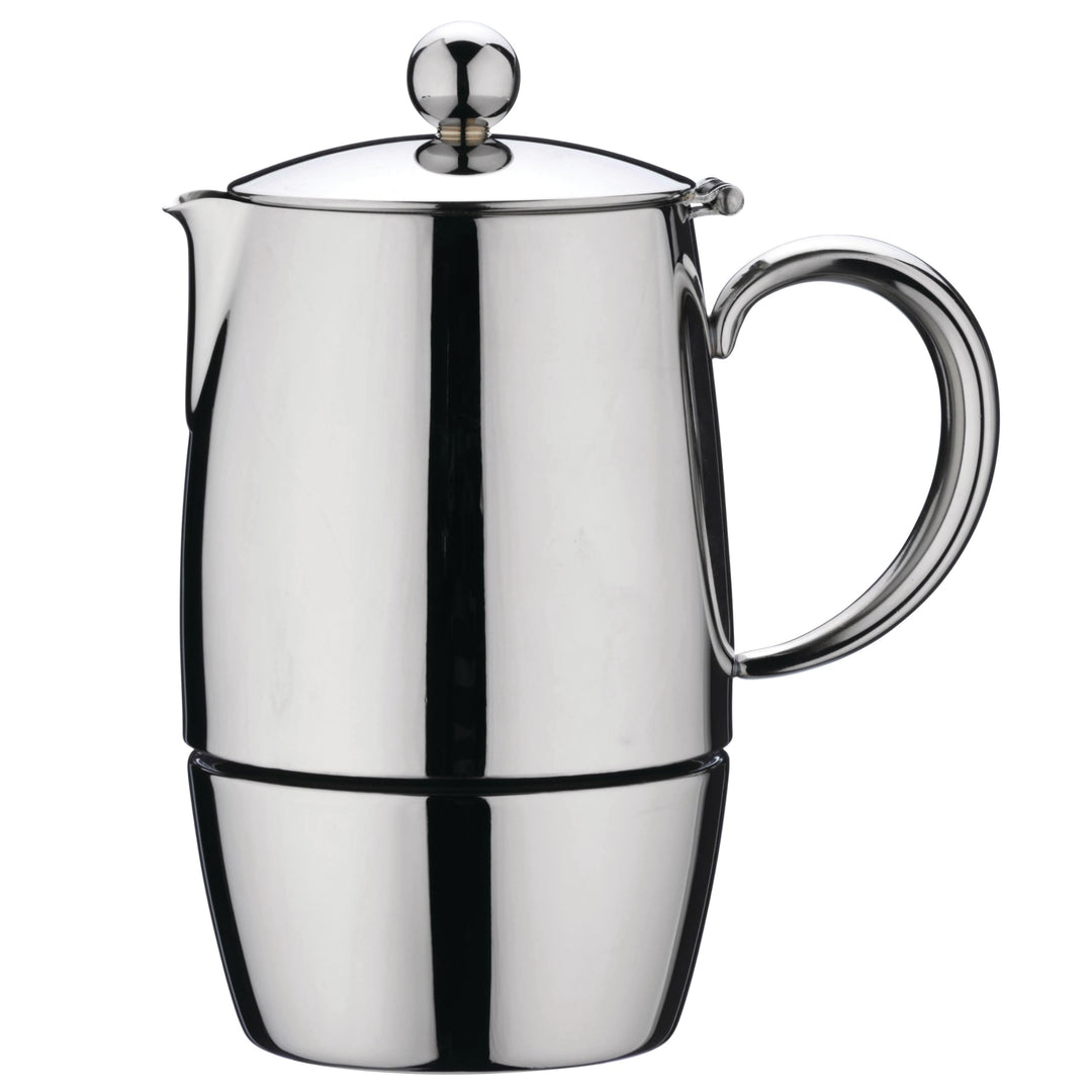 Café Stål BEC-06M Bellux Espresso Kaffeekocher aus 18/10 Edelstahl – 6 Mokkatassen, 280 ML 280ML, 28