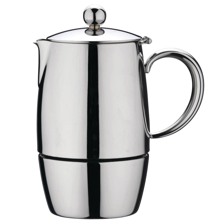 Café Stål BEC-06M Bellux Espresso Kaffeekocher aus 18/10 Edelstahl – 6 Mokkatassen, 280 ML 280ML, 28