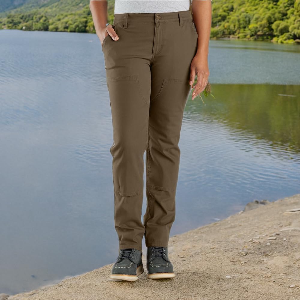 Carhartt Damen Rugged Flex Loose Fit Canvas Double-Front Work Pant Hose 36 Tarmac, 36 Tarmac