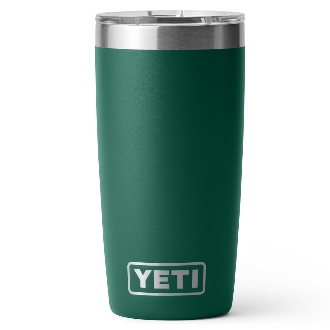 YETI Rambler Thermobecher 10 oz (295 ml) Black Forest Green – Kaffeebecher To Go, Thermotasse mit ab