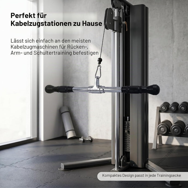 qibylift Latzugstange, Kraftstation Latzug Griff, LAT Pull Down Bar Krafttraining Griffe für Kabelzu