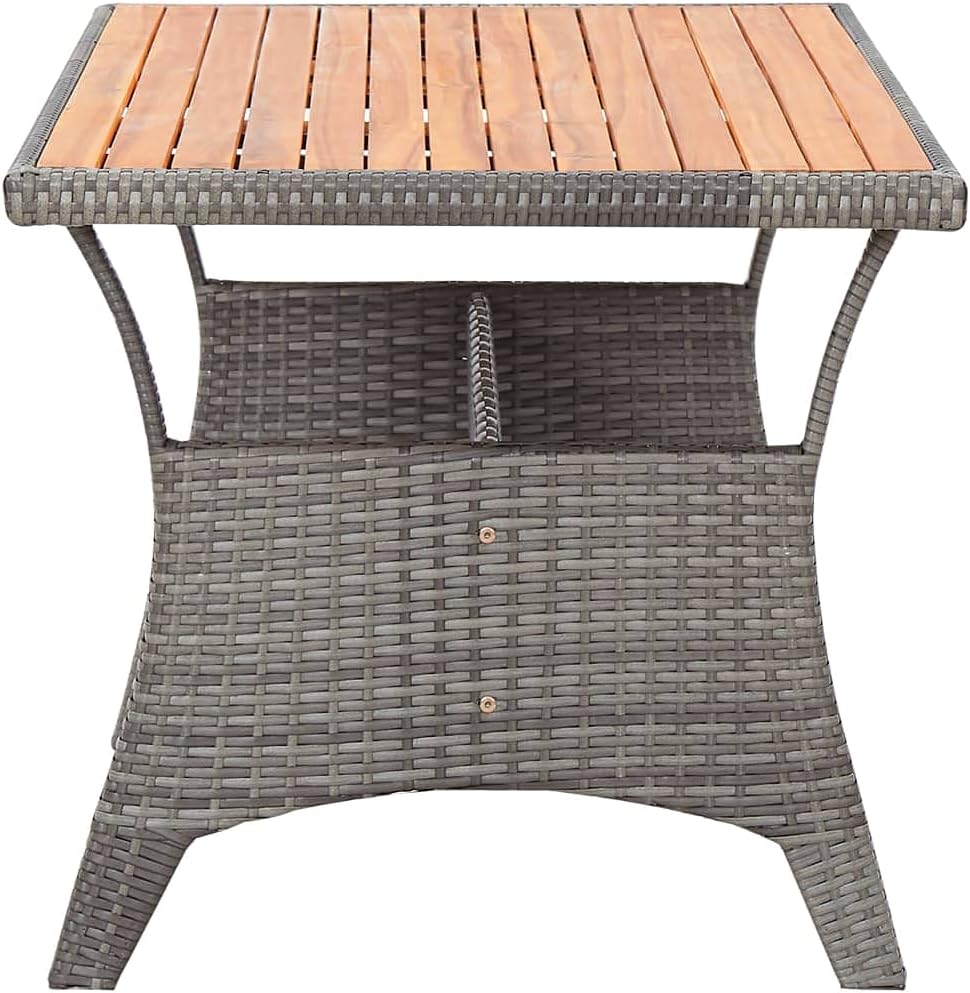 vidaXL Akazienholz Massiv Gartentisch Garten Esstisch Terrassentisch Tisch Balkontisch Gartenmöbel O