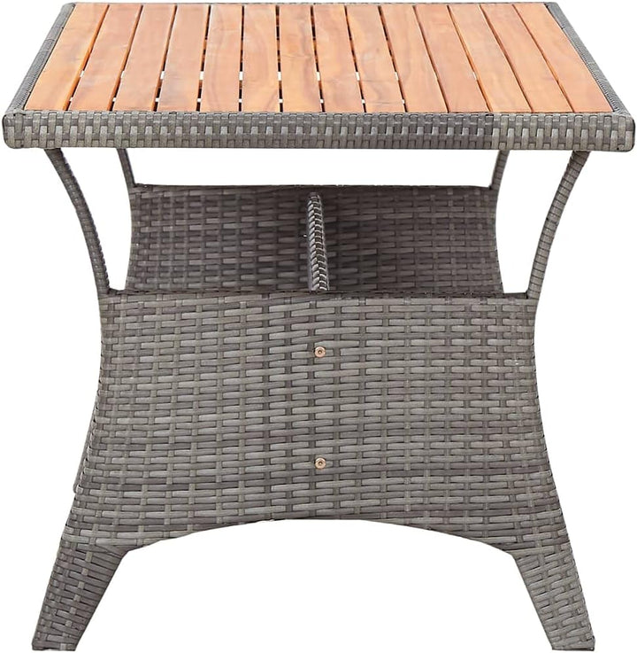 vidaXL Akazienholz Massiv Gartentisch Garten Esstisch Terrassentisch Tisch Balkontisch Gartenmöbel O