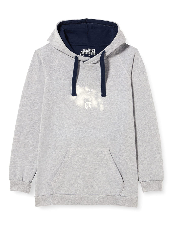 ROCK EXPERIENCE Unisex AMPLESSO COMPLESSO Hoodie Sweatshirt, Grey Melange, 140