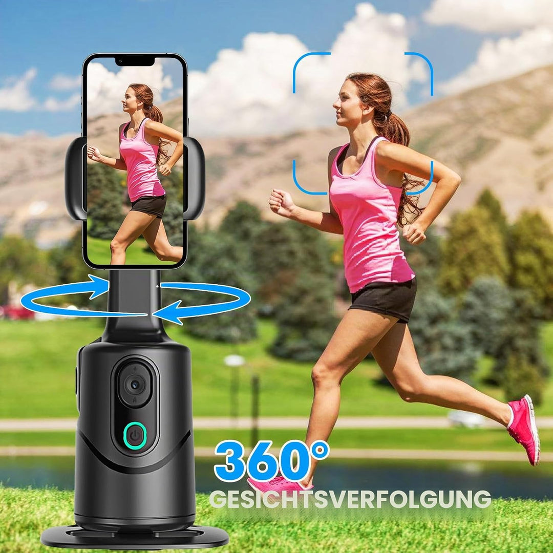 360° Auto Face Tracking Gimbal, 360° Drehung Verfolgung Stativ, Gesichtserkennendes Stativ Mit Dual
