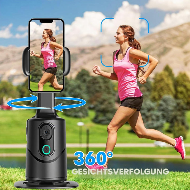 360° Auto Face Tracking Gimbal, 360° Drehung Verfolgung Stativ, Gesichtserkennendes Stativ Mit Dual