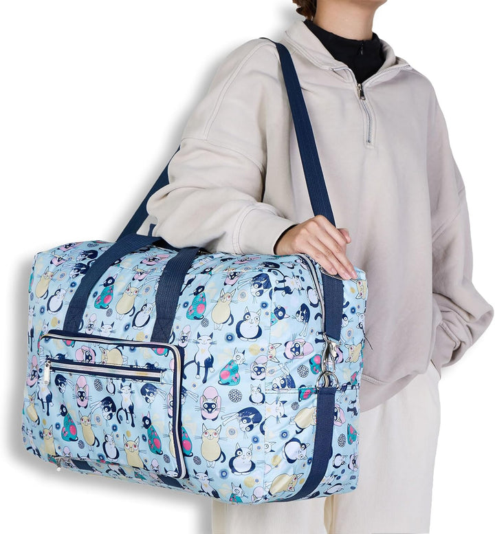 Arxus Grosse Faltbare Reisetasche Tragen Sie die Reisetasche am Wochenende über dem Gepäck mit Schul