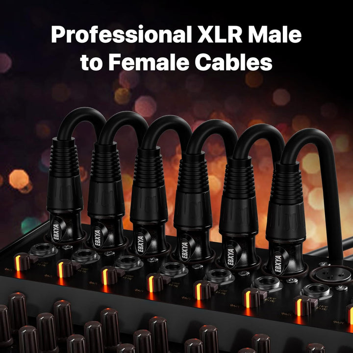 EBXYA XLR Kabel Mikrofonkabel 30M 3-Pin symmetrisch XLR Stecker auf Buchse Kabel Mikrofonkabel DMX K