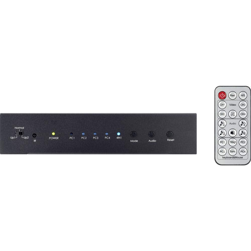 SpeaKa Professional SP-KVM-340 4 Port KVM-Umschalter