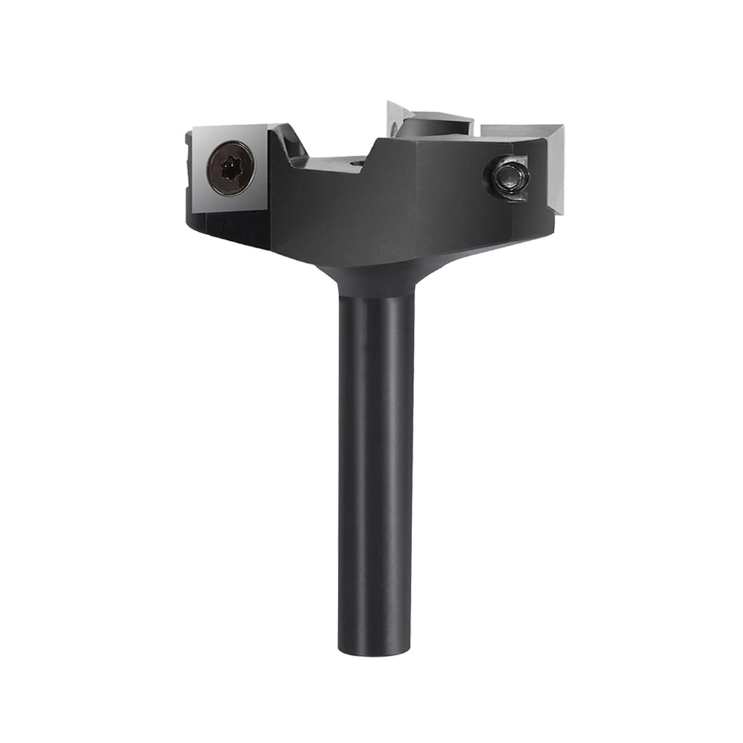 SpeTool 3 Flöten Planfräser für Oberfräse 60 mm Schnittdurchmesser, 12 mm Schaft Hobelfräser mit Wen