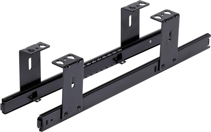 FIX&EASY Tastaturauszug mit Tastaturablage 600X400mm schwarz matt Dekor, Auszugschienen schwarz 400m