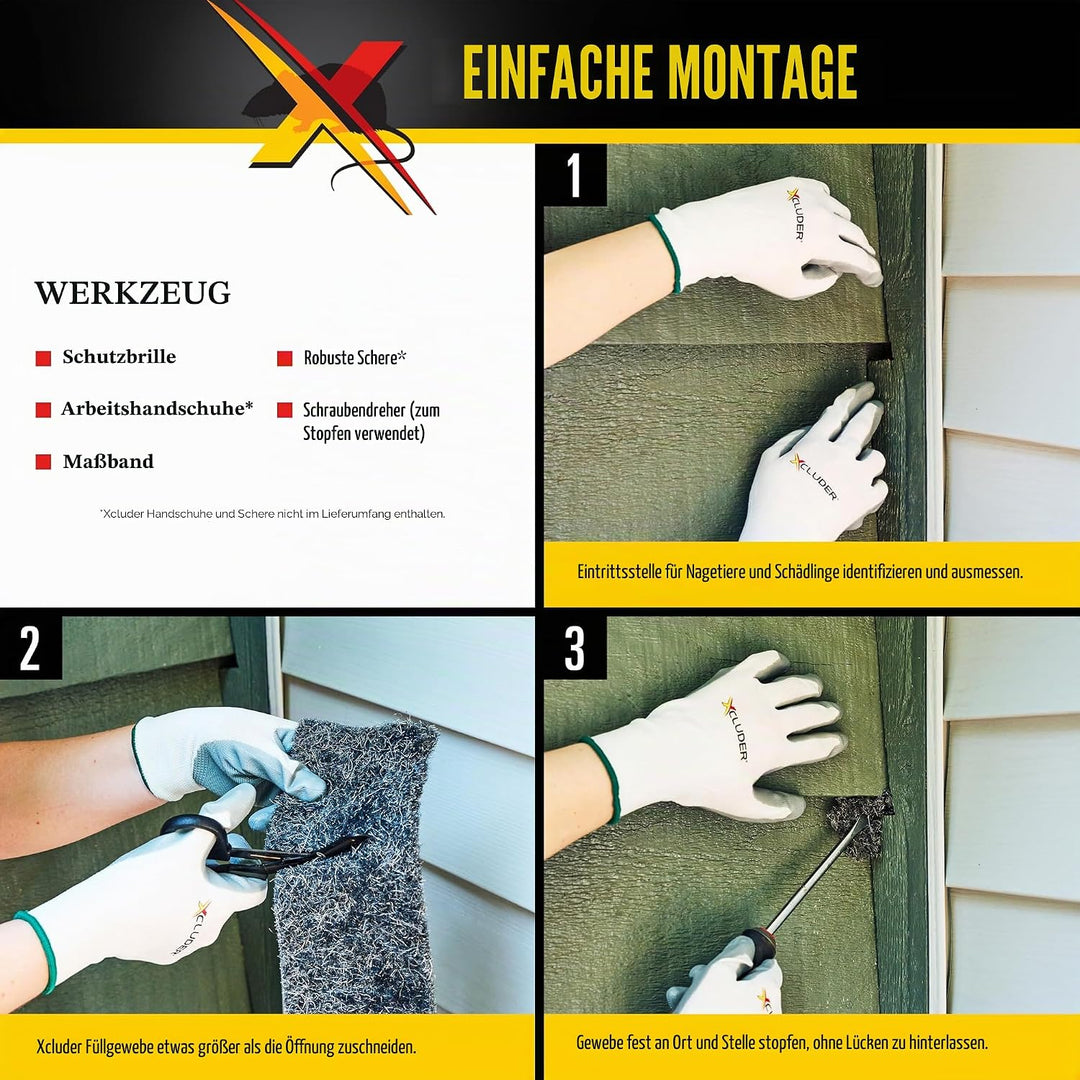 Xcluder 162746 Rodent Control Fill Fabric, 6 Rolls, 6 Rolls
