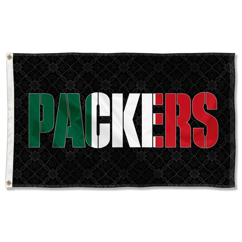 WinCraft Green Bay Packers Mexiko-Flagge, mexikanische Farben, für drinnen und draussen, 90 x 150 cm