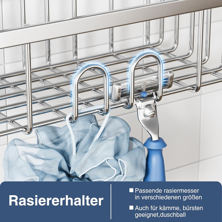 Duschablage Zum Hängen Duschkorb Ohne Bohren Dusche Halterung Bad Regal Shampoo Halterung Für Dusche