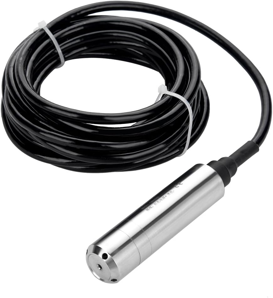 DC-24V 4-20mA Füllstandssensor Flüssiger Wasserspiegel Sensor Einwurf-Art Entdeckung von 0-5m