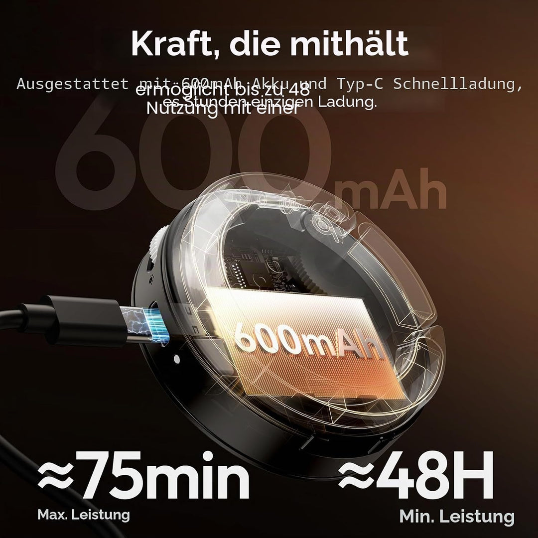 ULANZI ML05 Magnetische Selfie Licht für iPhone, Dual Magnet LED Ringlicht mit Spiegel, 9000K CRI≥97
