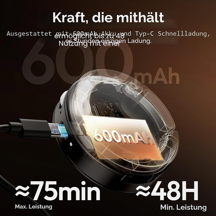 ULANZI ML05 Magnetische Selfie Licht für iPhone, Dual Magnet LED Ringlicht mit Spiegel, 9000K CRI≥97