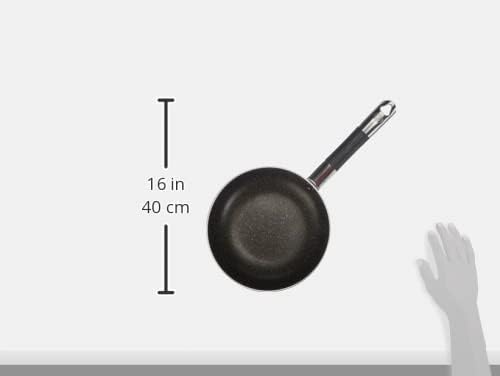 Pentole Agnelli ALSA111BINF24 Infinity versenkte hohe Bratpfanne, Aluminium, mit Rohrgriff aus Edels