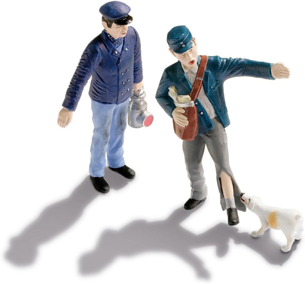 NOCH® Lokführer & Rangierer - Epoche III Figuren aus hochwertigem Material, für H0, Modellbahnszenen