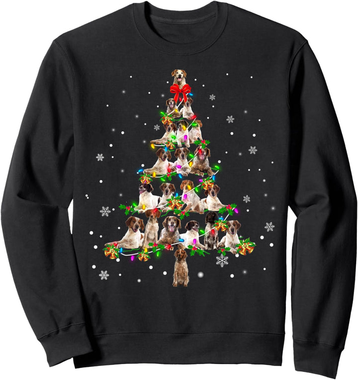 Brittany Spaniel Christmas Tree X-Mas Sweatshirt