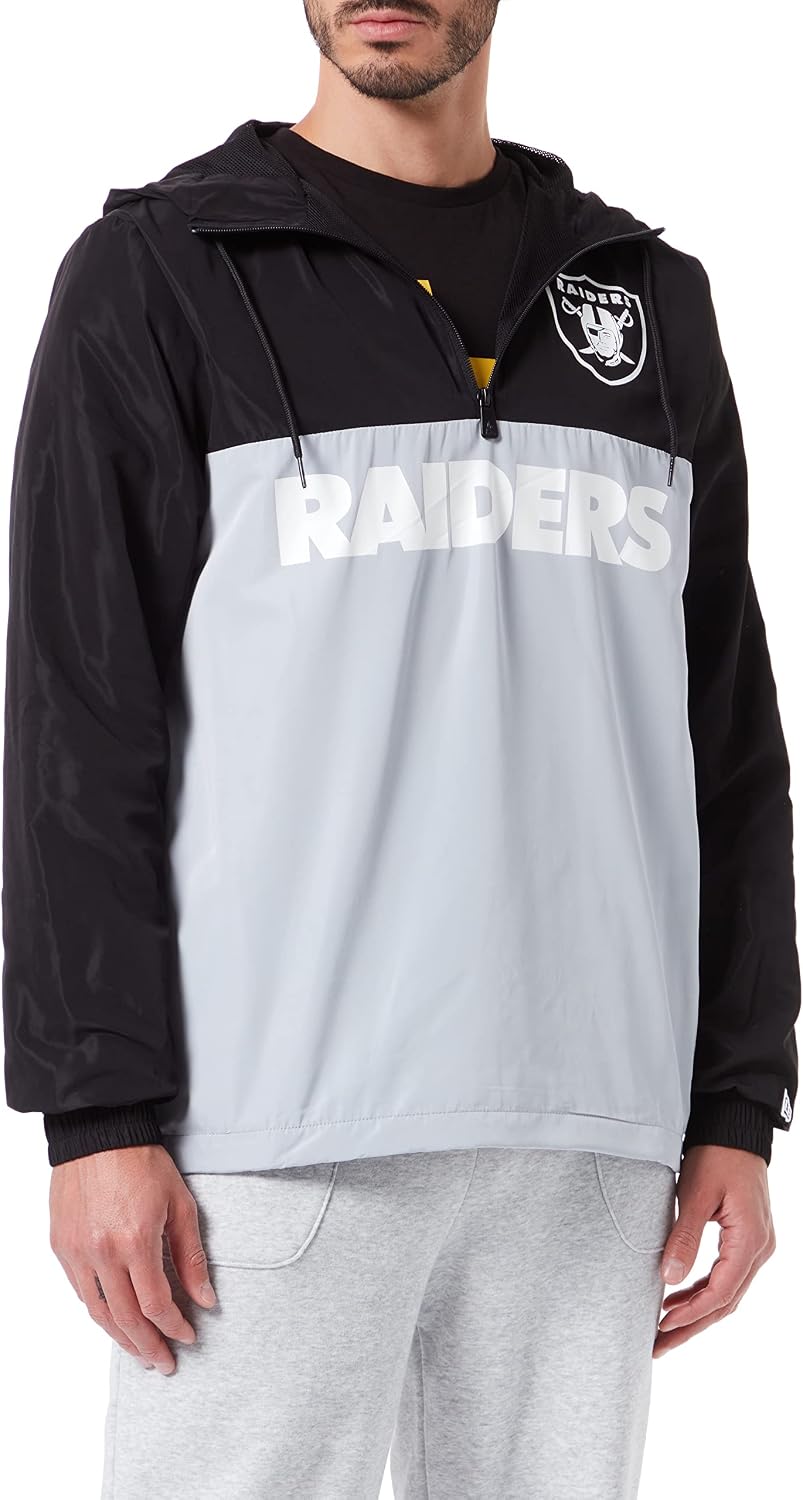 New Era NFL LAS Vegas Raiders Tear Logo Hoodie Pullover M Blkdgr, M Blkdgr