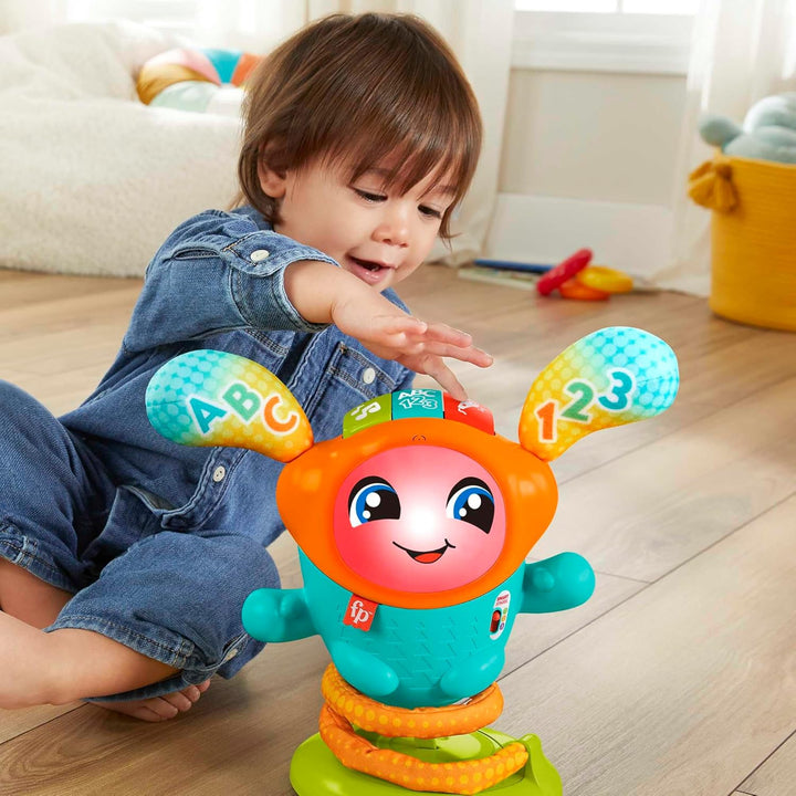 Fisher-Price HJP92 DJ Bouncin’ Beats Spielzeug, Multi, 16.9 x 29.6 x 33 Centimeters Englisch, Englis
