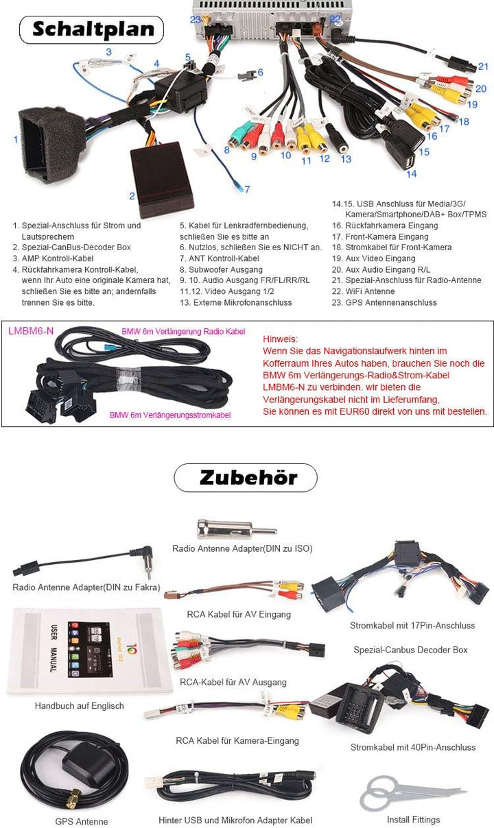 Erisin 8-Kern Android 10 Autoradio mit GPS Navigation für BMW E46 M3 325 3er 318 320 Rover 75 MG ZT