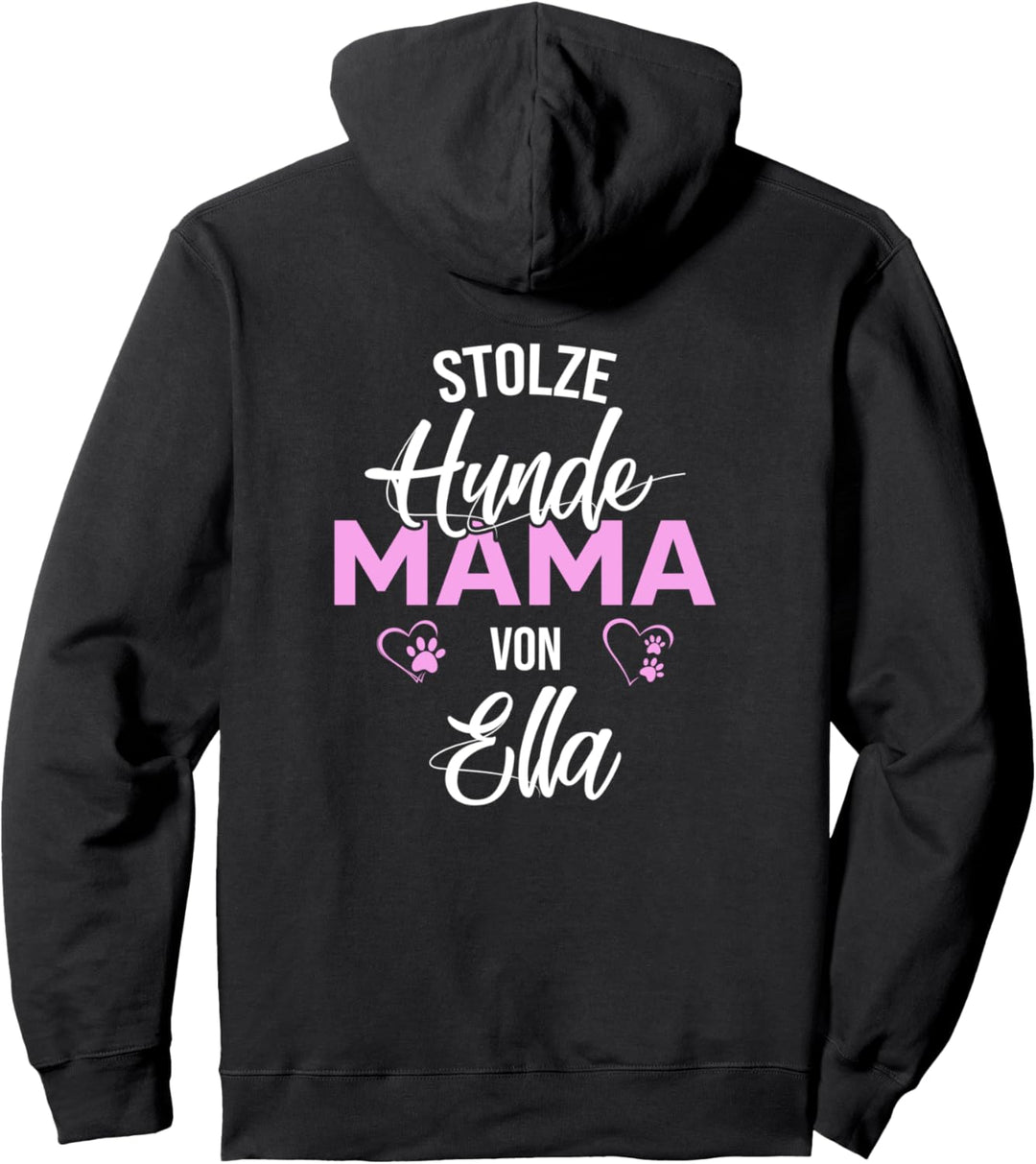 Stolze Hundemama von Ella Hund Frauchen Pullover Hoodie