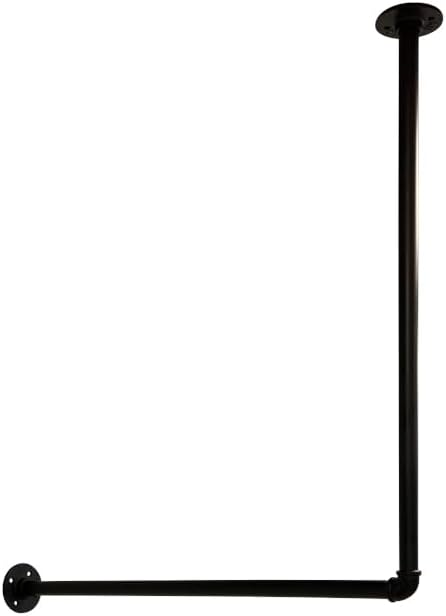 RSR-Hangers® Kleiderstange Garderobe Industrie Design für Ecke Wand Decke L-Form | Breite 100 cm x H
